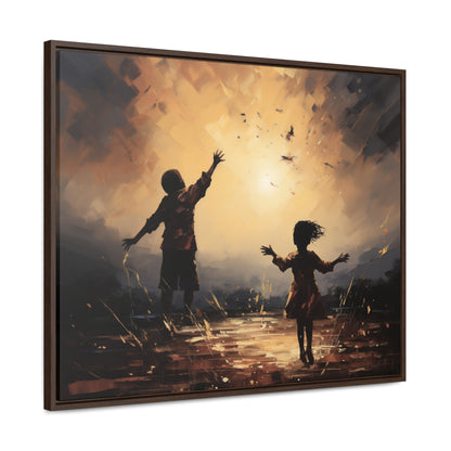 Playing with Light - Framed Canvas Wall Art