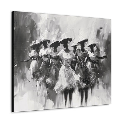 Rhythms of Joy - Canvas b&w Wall Art