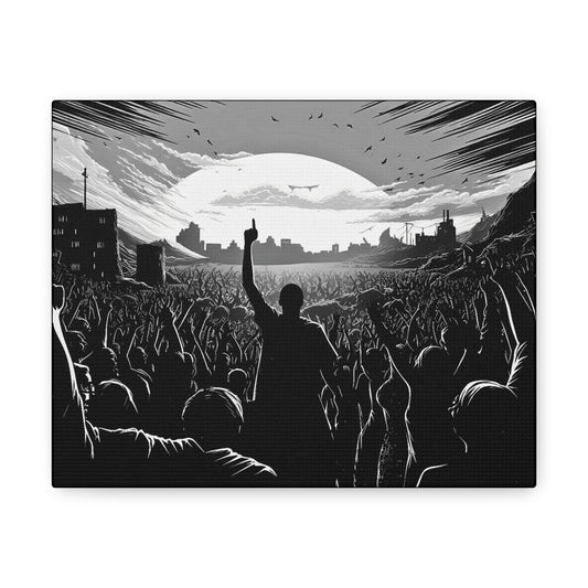 One! - Canvas b&w Wall Art