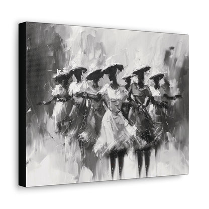 Rhythms of Joy - Canvas b&w Wall Art