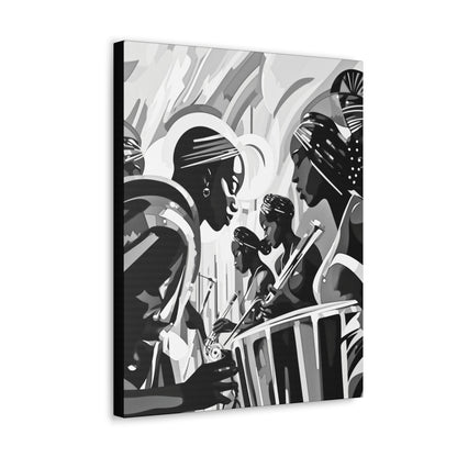 Street Pulse - Canvas b&w Wall Art