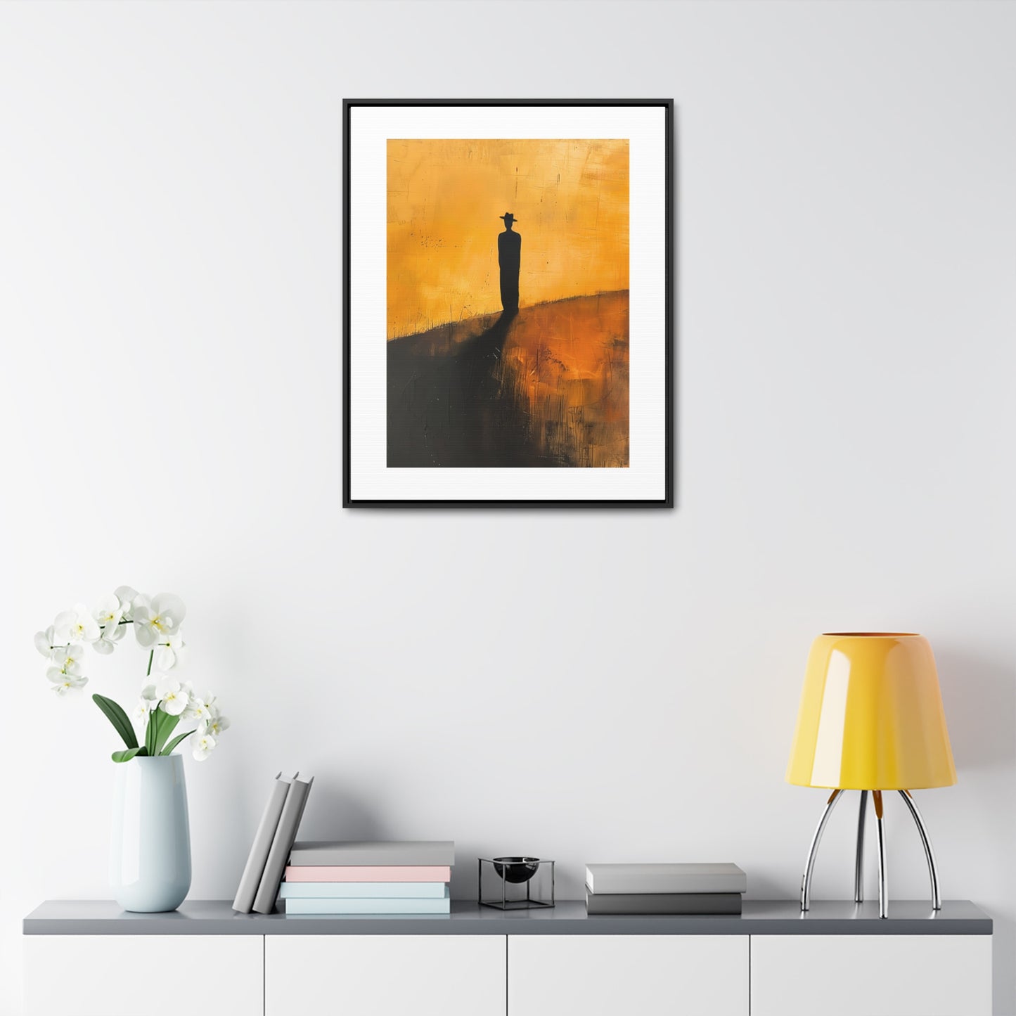 Alone, not Lonely - Framed Canvas Wall Art