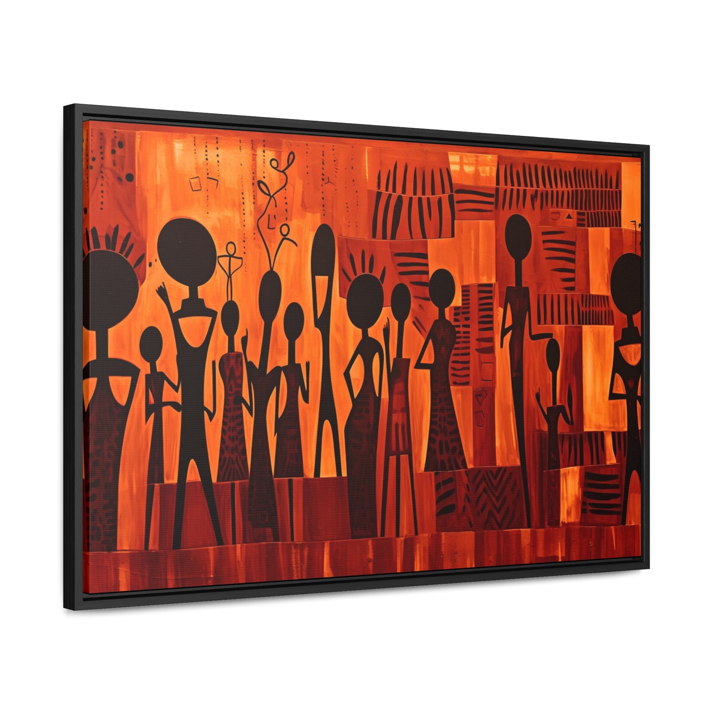 Harmony Unveiled - Framed Canvas Wall Art