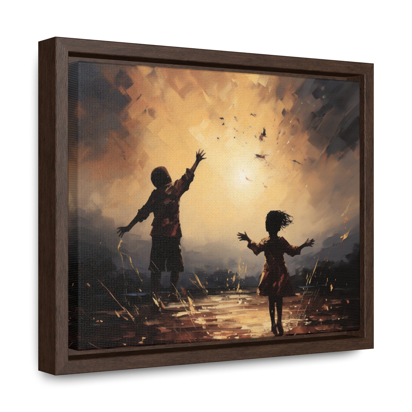 Playing with Light - Framed Canvas Wall Art