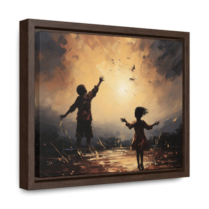 Playing with Light - Framed Canvas Wall Art