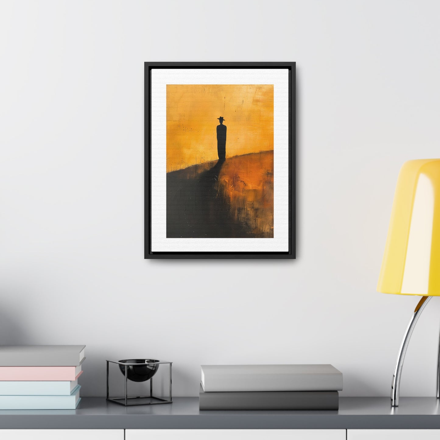 Alone, not Lonely - Framed Canvas Wall Art