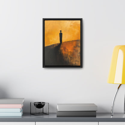 Alone, not Lonely - Framed Canvas Wall Art