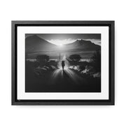 'Not without purpose' - Framed Canvas b&w Wall Art