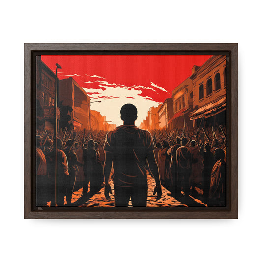 ሳይደፈርስ አይጠራም - Framed Canvas Wall Art