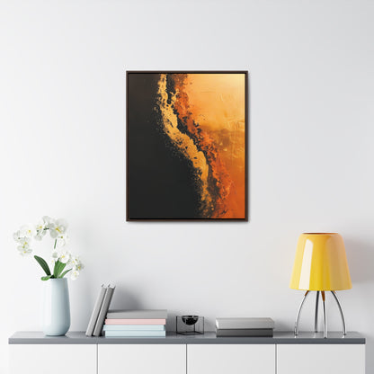 Yin Yang Shore - Framed Canvas Wall Art