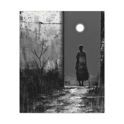 Turned the Corner - Canvas b&w Wall Art
