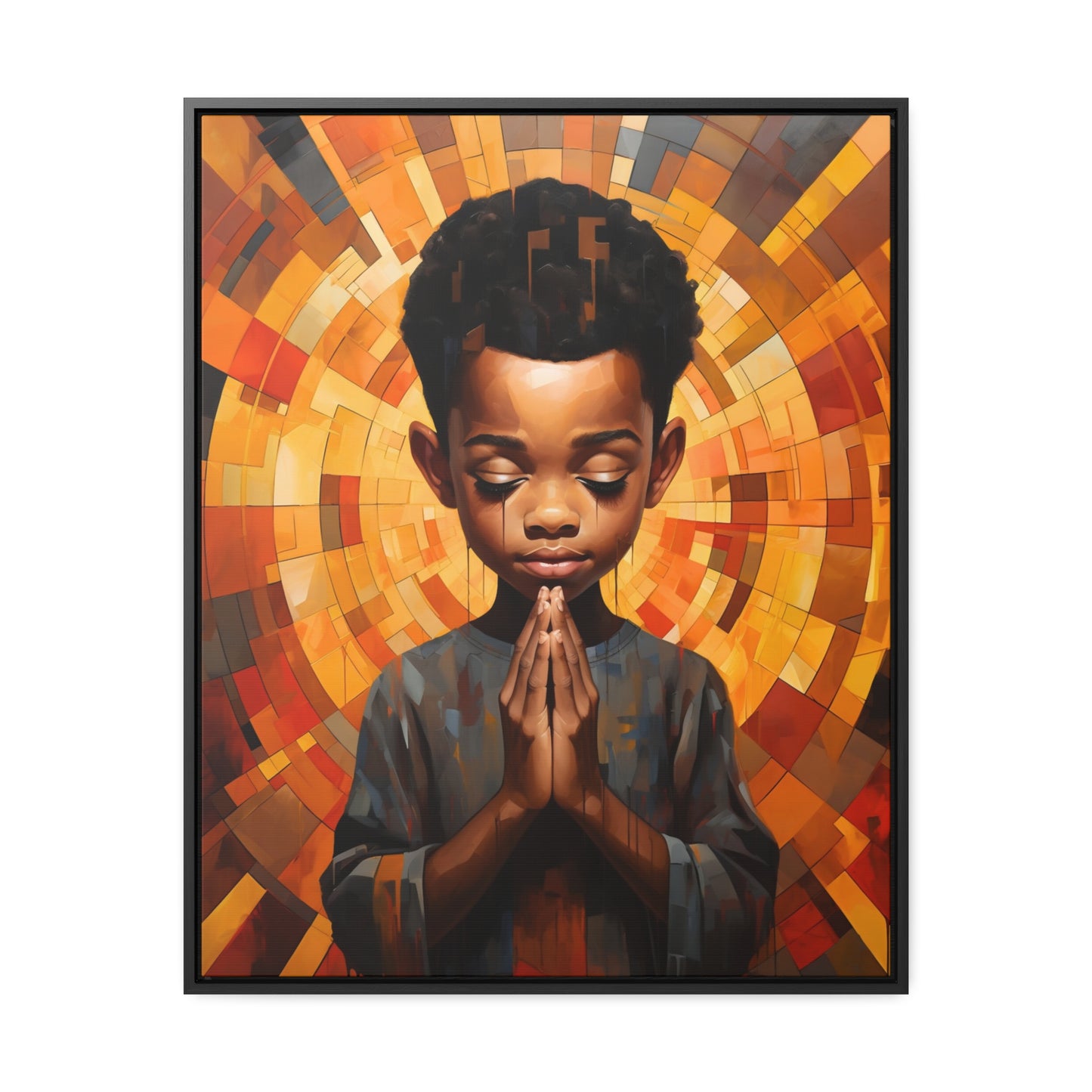Radiance of Grace - Framed Canvas Wall Art