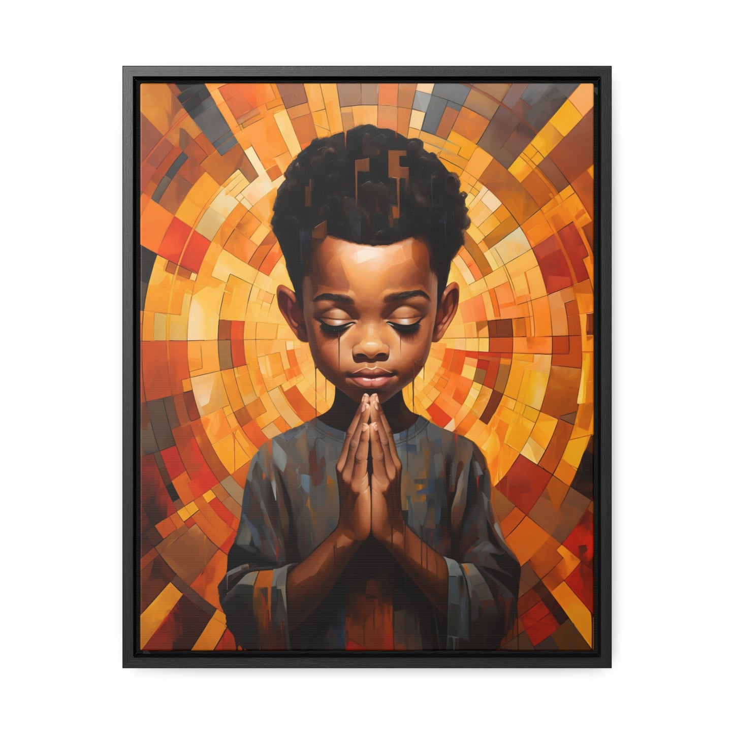 Radiance of Grace - Framed Canvas Wall Art
