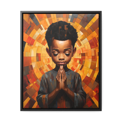 Radiance of Grace - Framed Canvas Wall Art