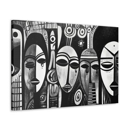 Journeys Anew - Canvas b&w Wall Art