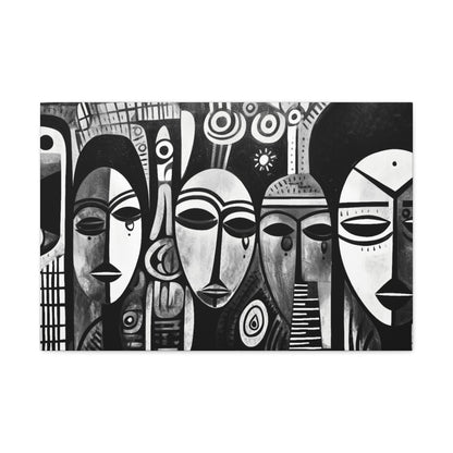 Journeys Anew - Canvas b&w Wall Art