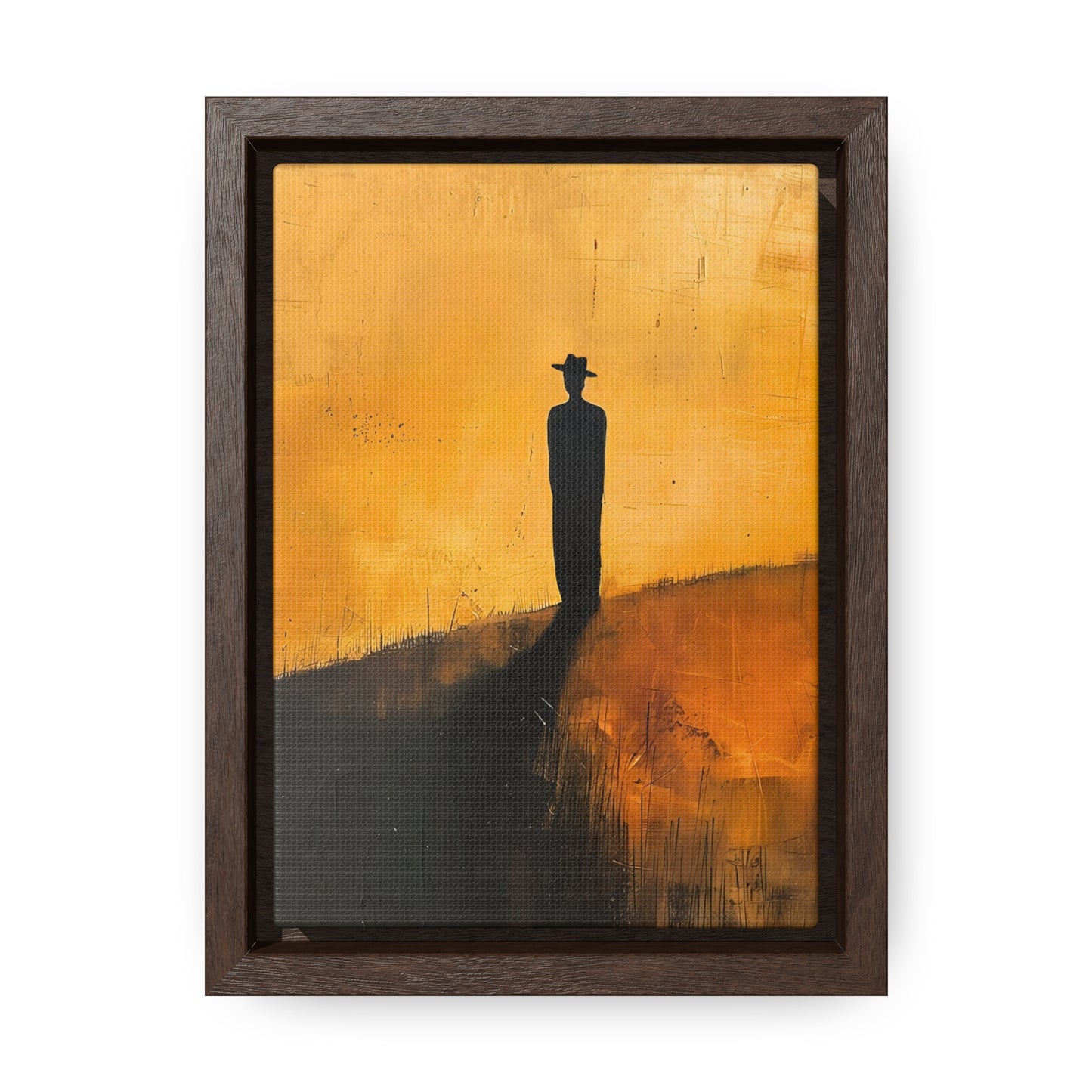 Alone, not Lonely - Framed Canvas Wall Art