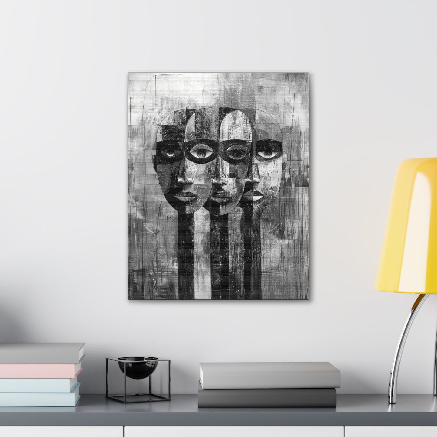 Beneath the Veil - Canvas b&w Wall Art