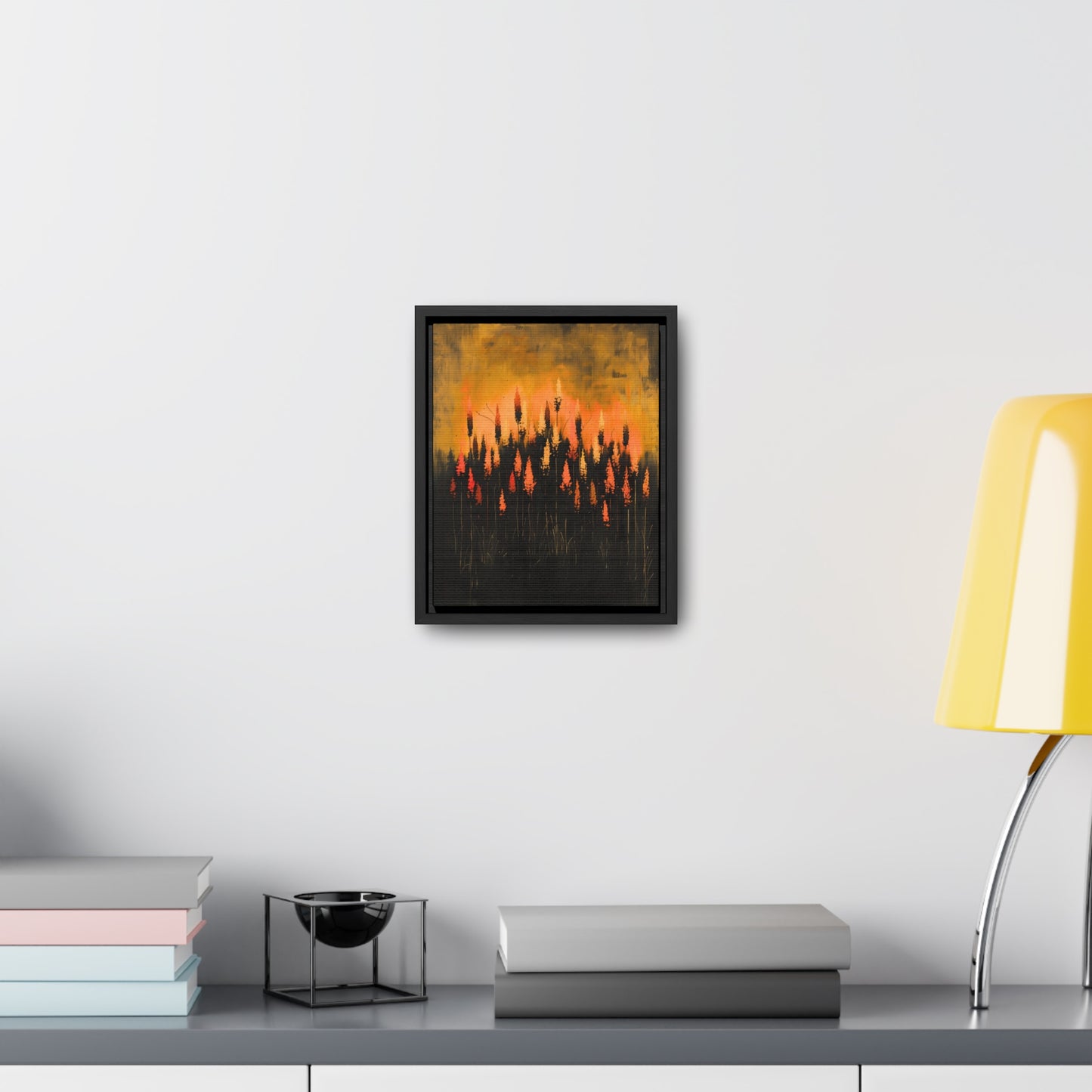 The Calm Before the Bloom - Framed Canvas Wall Art