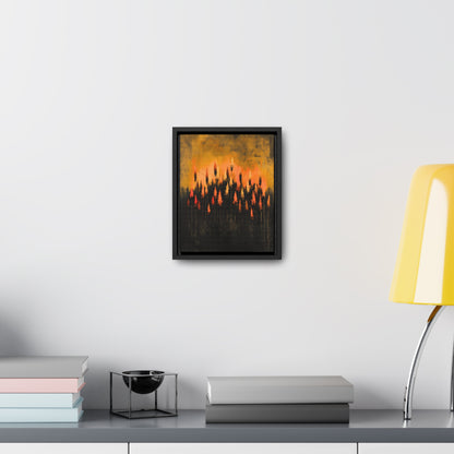 The Calm Before the Bloom - Framed Canvas Wall Art