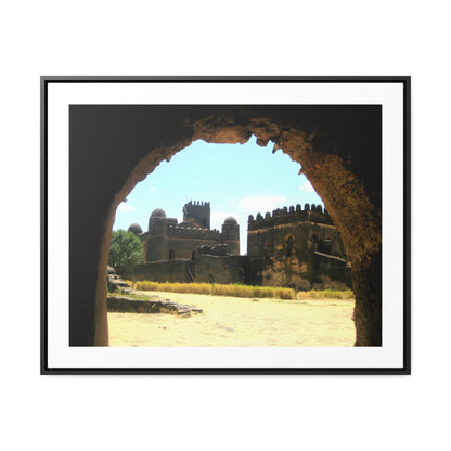 Through the Lion's Jaws - Framed Canvas Photography