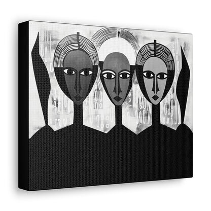 Guardian Angels - Canvas b&w Wall Art