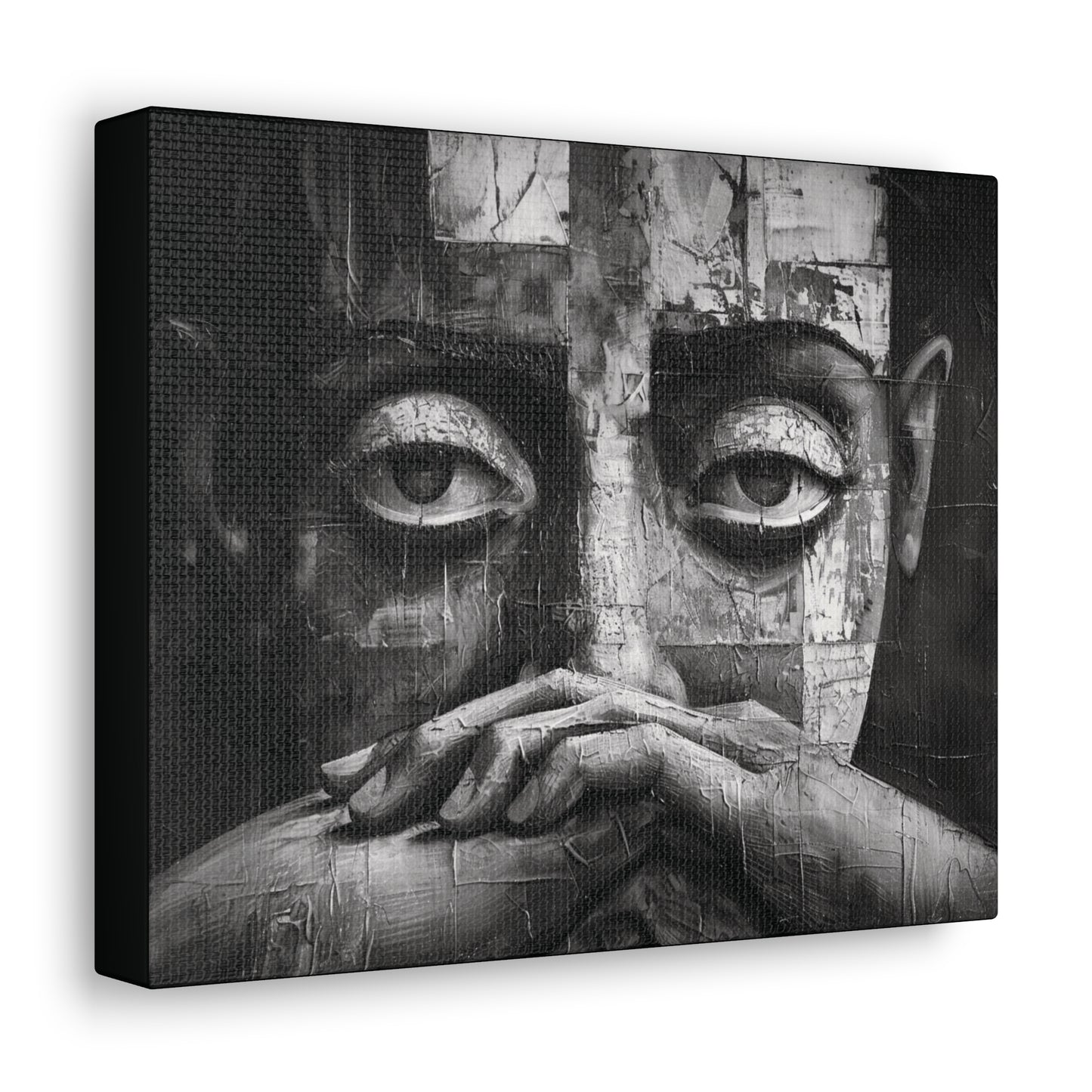 Silent Contemplation - Canvas b&w Wall Art