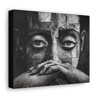Silent Contemplation - Canvas b&w Wall Art