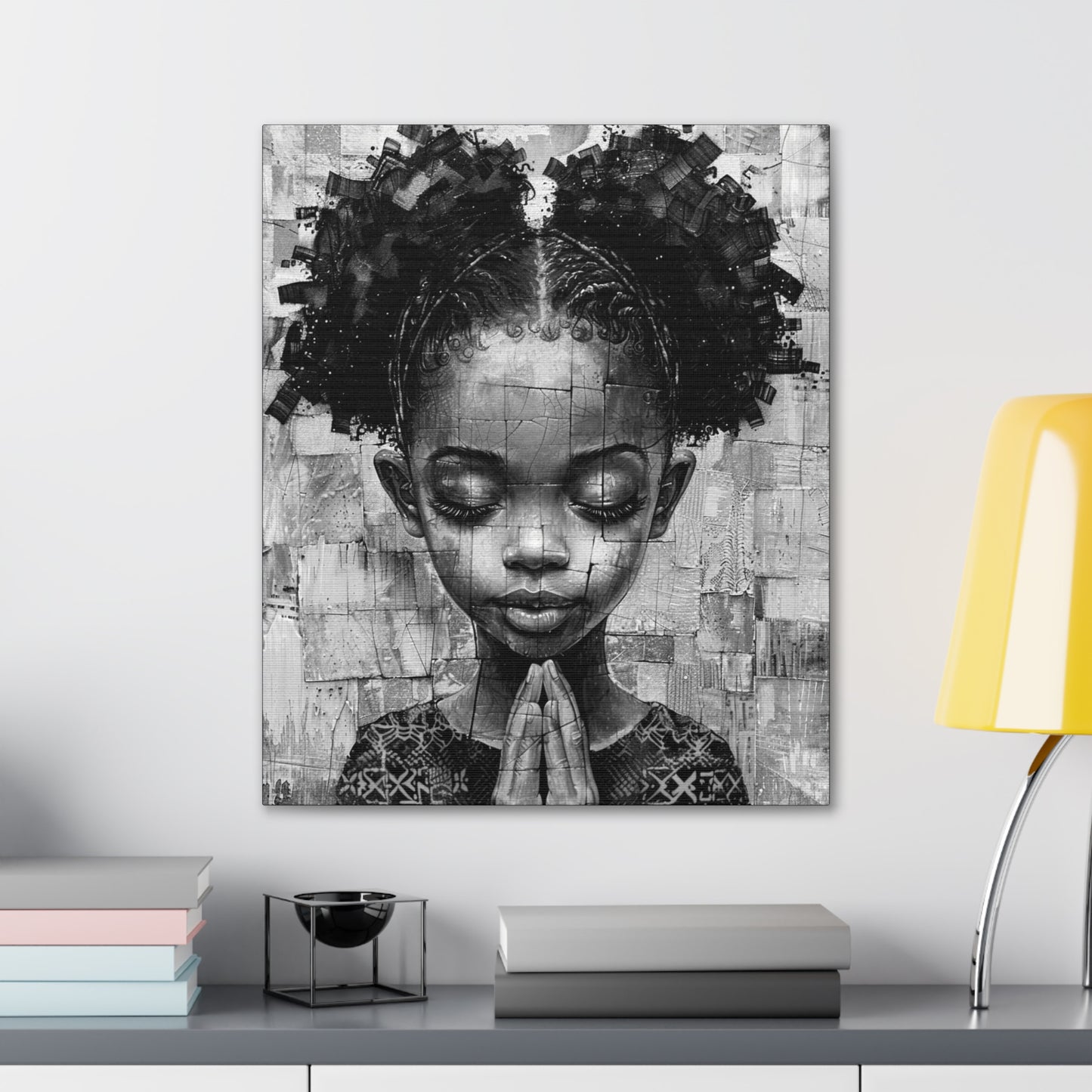 Whispers of Hope - Canvas b&w Wall Art