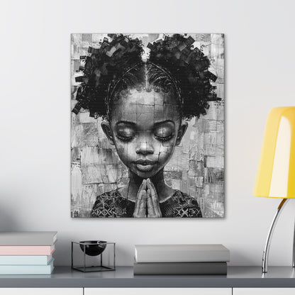 Whispers of Hope - Canvas b&w Wall Art