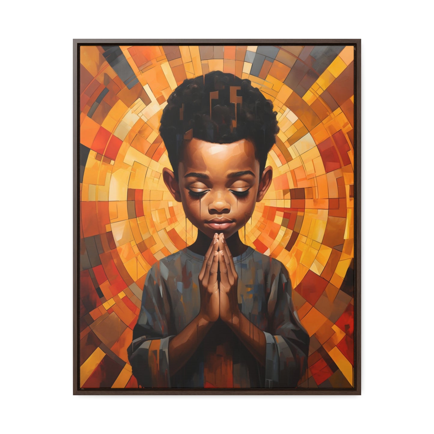 Radiance of Grace - Framed Canvas Wall Art