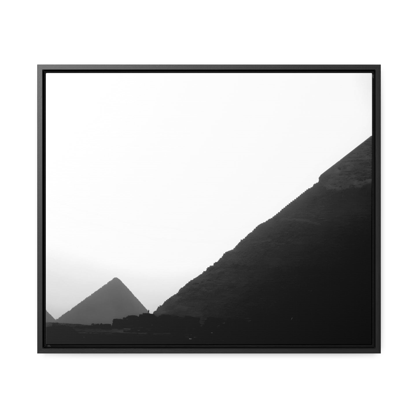 Timeless Echoes - Framed Canvas Photography b&w