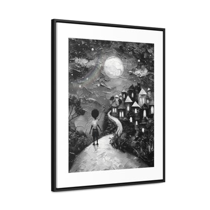 Path to Abundance II - Framed Canvas b&w Wall Art