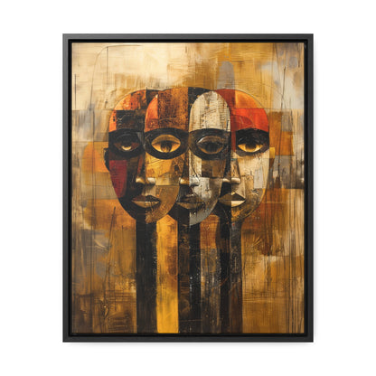 Beneath the Veil - Framed Canvas Wall Art
