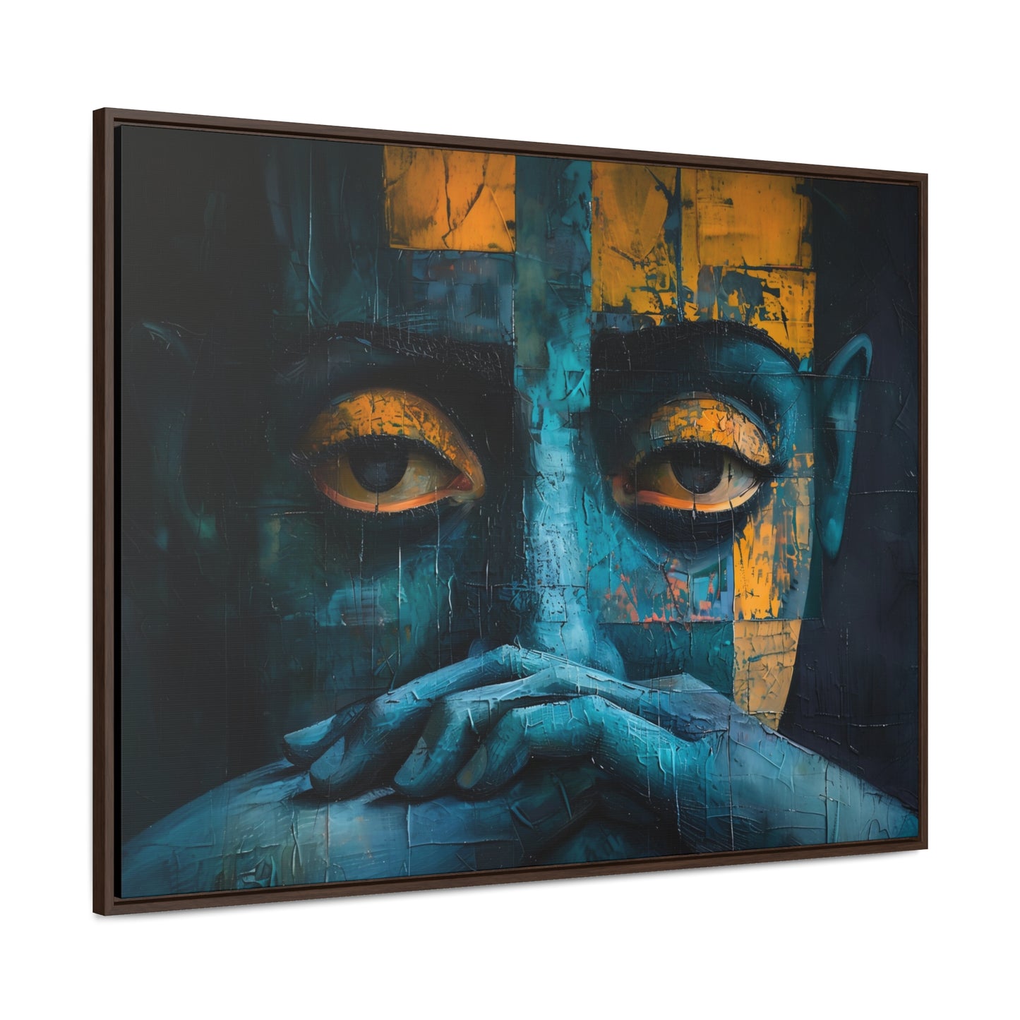 Silent Contemplation - Framed Canvas Wall Art