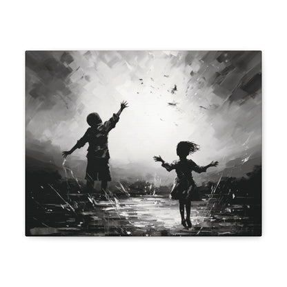 Playing with Light - Canvas b&w Wall Art