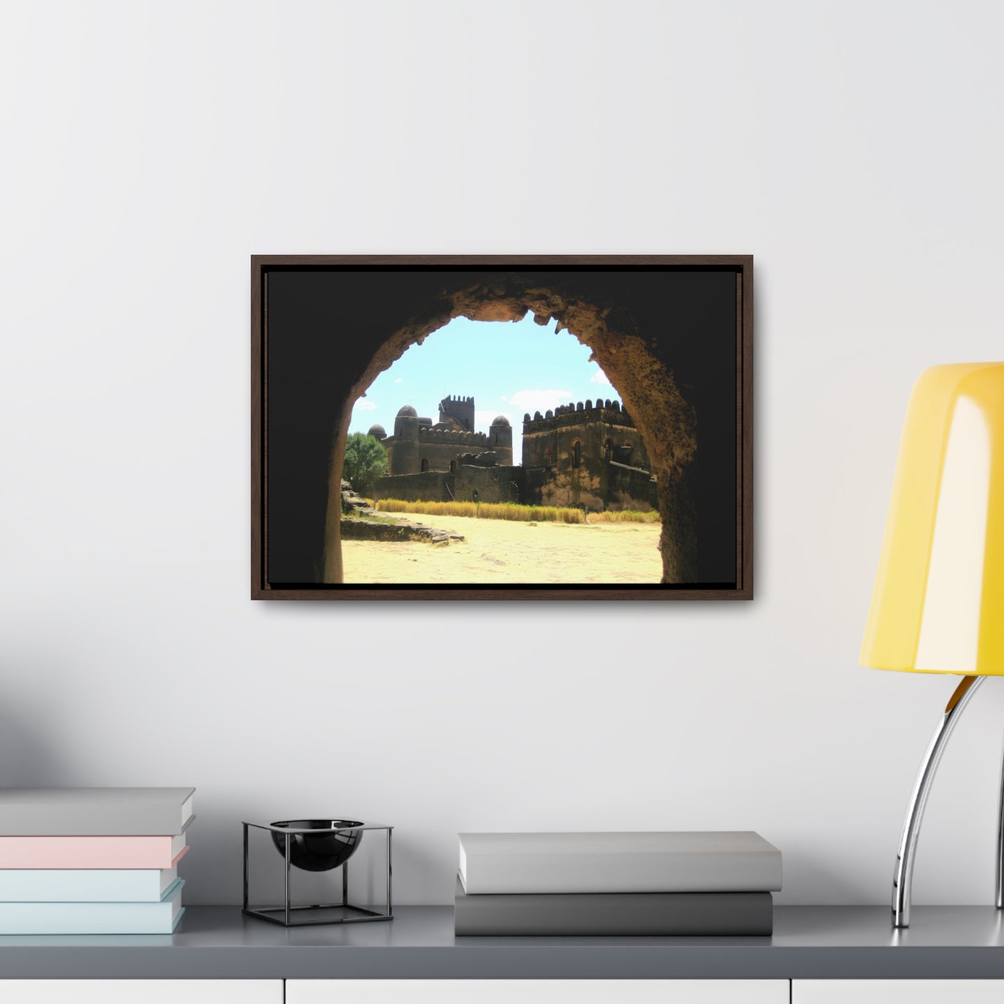 Through the Lion's Jaws - Framed Canvas Photography