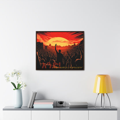 One! - Framed Canvas Wall Art
