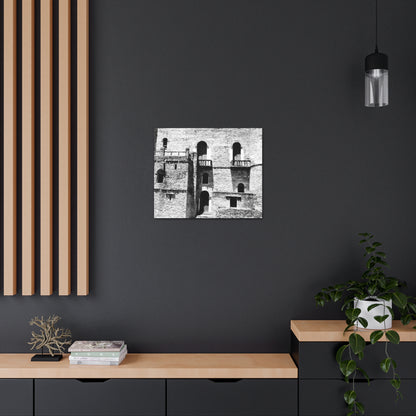 Whispers in Stone - Canvas Photography b&w