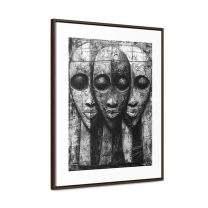 Got your back - Framed Canvas b&w Wall Art