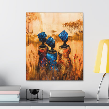 Sisters of the Savannah - Canvas Wall Art