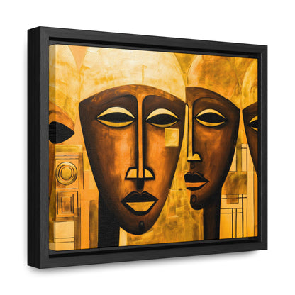 Ancestral Legacy on Ethnic Guise II - Framed Canvas Wall Art