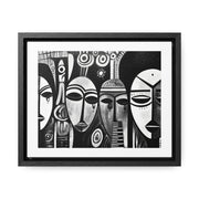 Journeys Anew - Framed Canvas b&w Wall Art