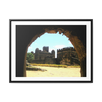 Through the Lion's Jaws - Framed Canvas Photography