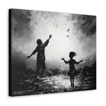 Playing with Light - Canvas b&w Wall Art
