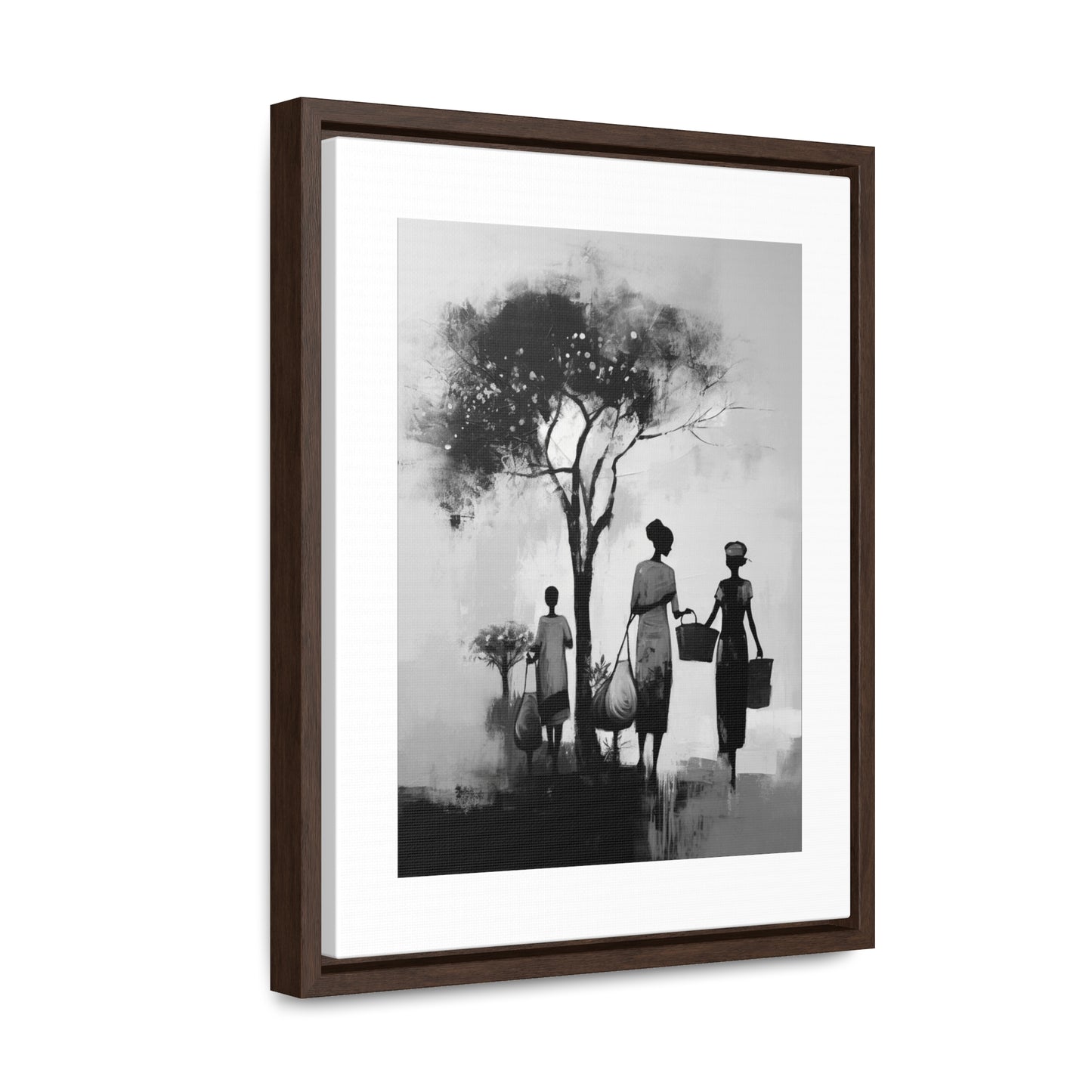 Baskets of Bond and Grace - Framed Canvas b&w Wall Art
