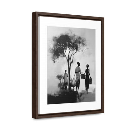 Baskets of Bond and Grace - Framed Canvas b&w Wall Art