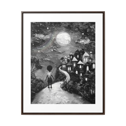 Path to Abundance II - Framed Canvas b&w Wall Art