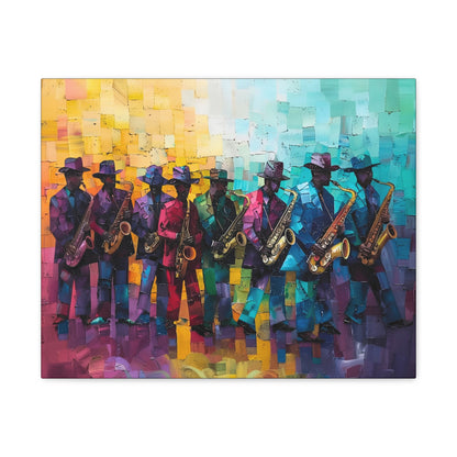 Sax Clan Harmony - Canvas Wall Art