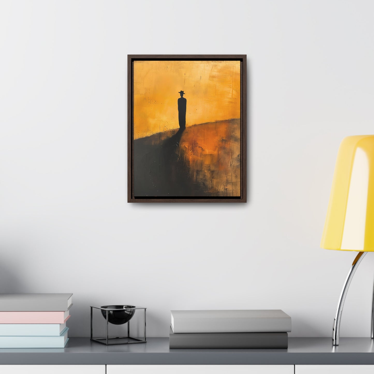 Alone, not Lonely - Framed Canvas Wall Art